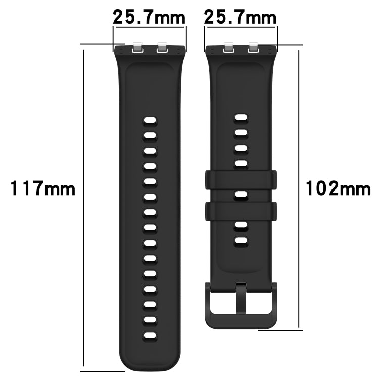 For OPPO Watch 3 Pro Solid Color Soft Silicone Watch Band(Blue Grey) by buy2fix