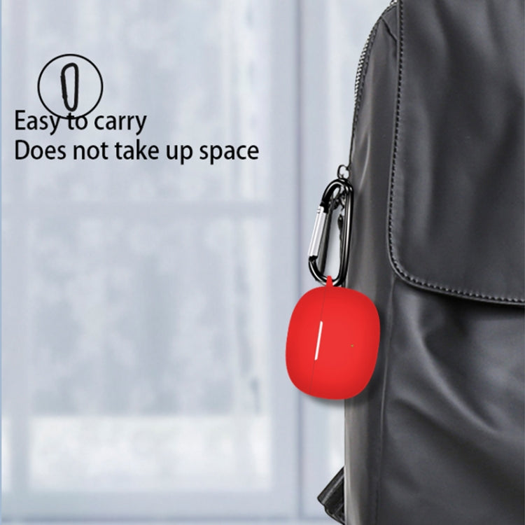 For Honor WINGcloud Earbuds X3i Silicone Protective Case with Hook(Red) by buy2fix