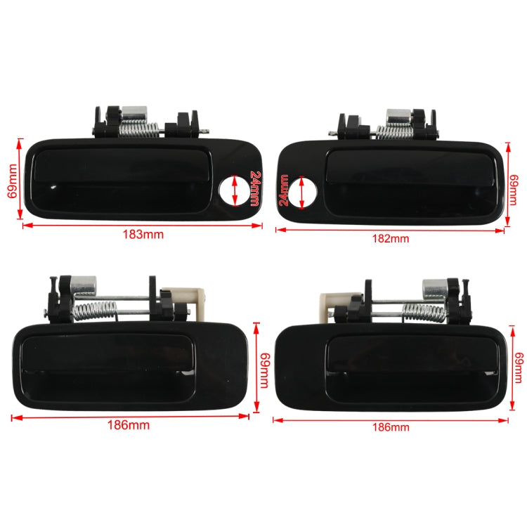 A7772 4 in 1 Car Outside Door Handle 69220-AA010 for Toyota Camry 1997-2001 by buy2fix