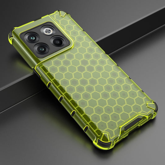 For OnePlus 10T Honeycomb Phone Case(Green) by buy2fix
