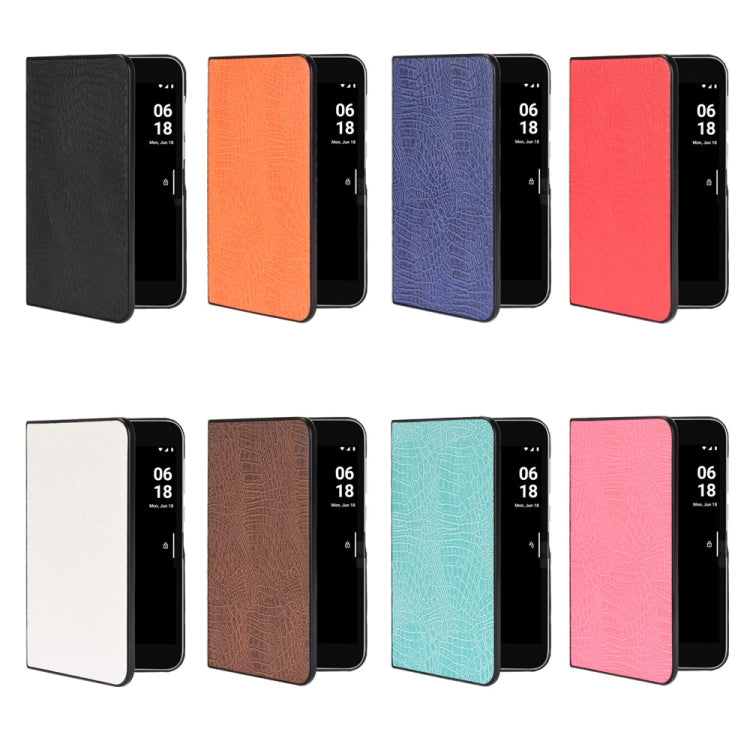 For Microsoft Surface Duo 2 Shockproof Crocodile Texture PC + PU Case(White) by buy2fix