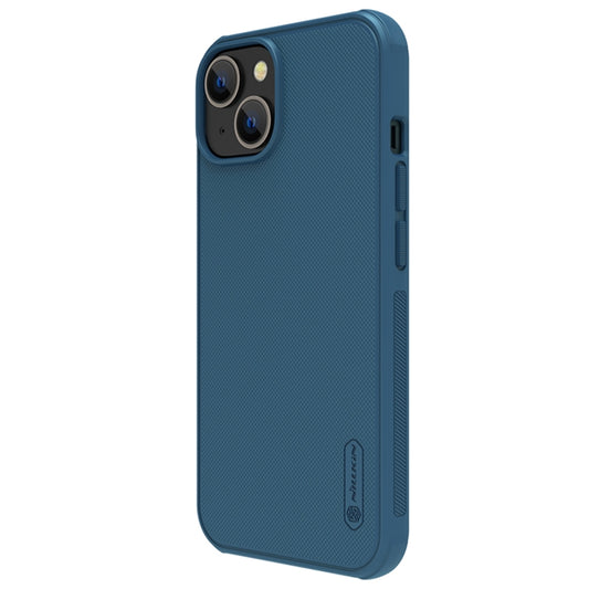 For iPhone 14 Plus NILLKIN Frosted Shield Pro Magsafe Phone Case(Blue) by NILLKIN
