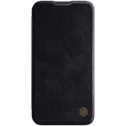 For iPhone 14 Plus NILLKIN QIN Series Pro Crazy Horse Texture Leather Case(Black) by NILLKIN