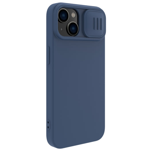 For iPhone 14 NILLKIN CamShield Liquid Silicone Phone Case(Blue) by NILLKIN