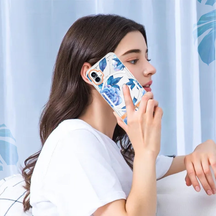 For Nothing Phone 1 Flowers and Plants Series IMD TPU Phone Case(Pink Gardenia) by buy2fix