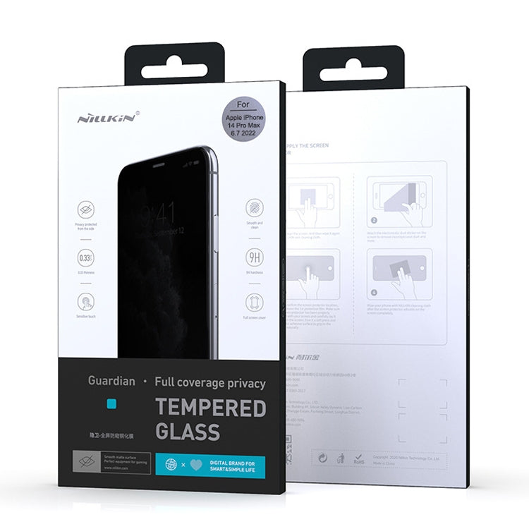 For iPhone 14 Pro NILLKIN Fog Mirror 0.33mm 9H Full Screen Matte Tempered Glass Film by NILLKIN