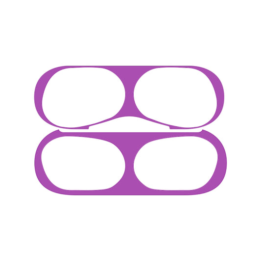 For Apple AirPods Pro 2 Wireless Earphone Protective Case Metal Sticker(Purple) by buy2fix