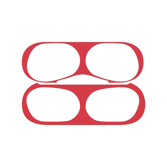 For Apple AirPods Pro 2 Wireless Earphone Protective Case Metal Sticker(Red) by buy2fix