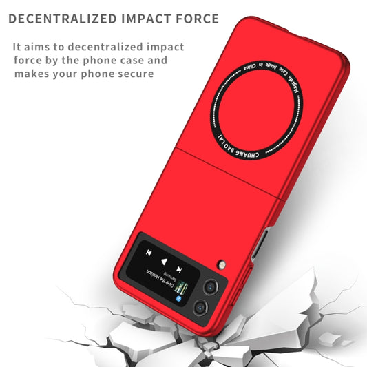 For Samsung Galaxy Z Flip4 Magsafe Magnetic Folding PC Phone Case(Red) by buy2fix