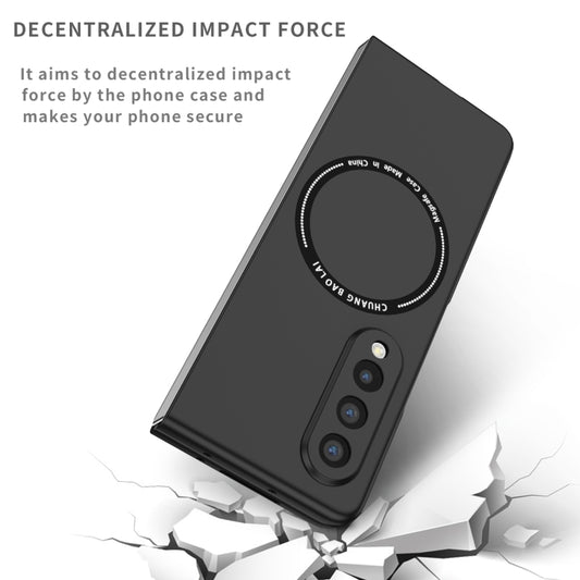 For Samsung Galaxy Z Fold3 5G Magsafe Magnetic Folding PC Phone Case(Black) by buy2fix
