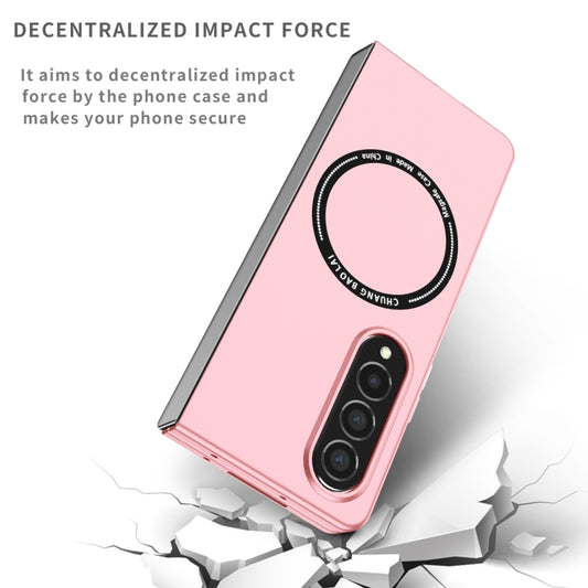 For Samsung Galaxy Z Fold4 Magsafe Magnetic Folding PC Phone Case(Pink) by buy2fix