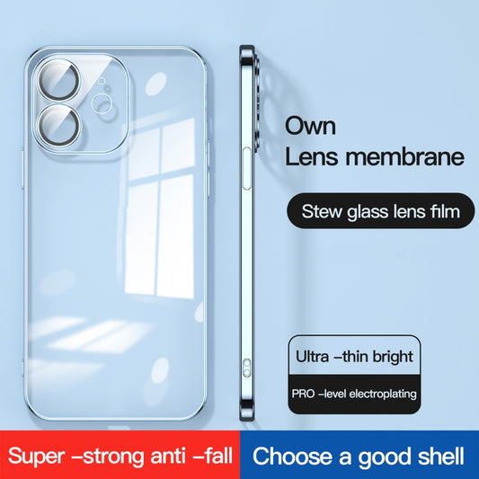 For iPhone 11 Dustproof Glass Lens Protection Electroplating Phone Case(Rose Gold) by buy2fix
