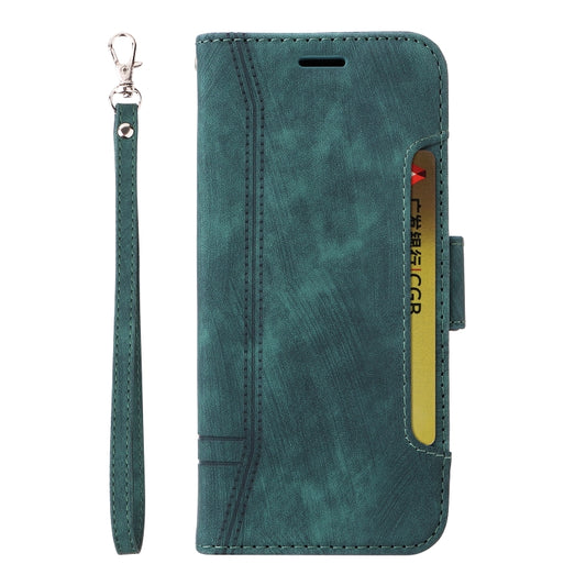 For OPPO A54 4G / A16 / A16s BETOPNICE Dual-side Buckle Leather Phone Case(Green) by BETOPNICE