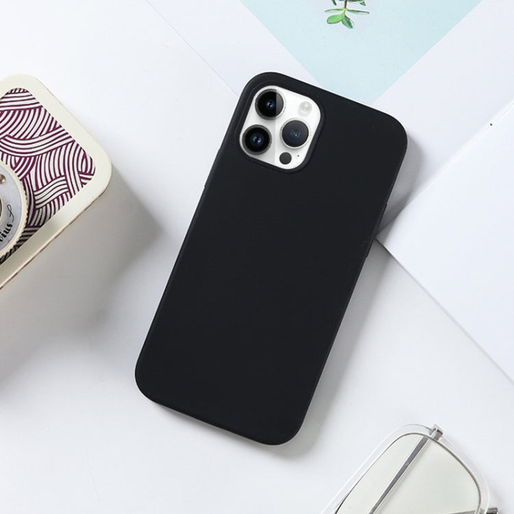 For iPhone 14 Solid Silicone Phone Case(Sea Blue) by buy2fix