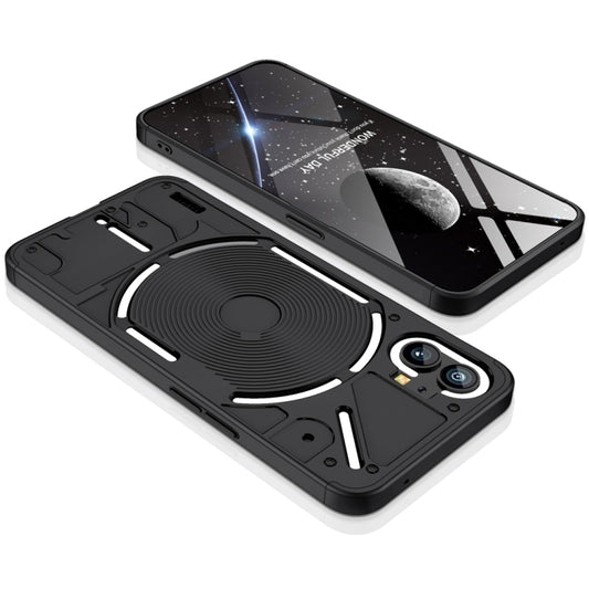For Nothing Phone 1 GKK Three Stage Splicing Full Coverage PC Phone Case(Black) by GKK