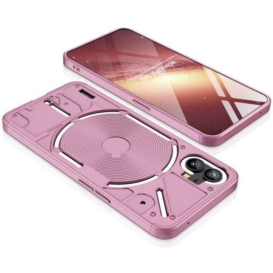 For Nothing Phone 1 GKK Three Stage Splicing Full Coverage PC Phone Case(Rose Gold) by GKK
