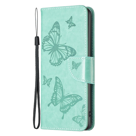 For Xiaomi Redmi A1/A1+ Two Butterflies Embossing Leather Phone Case(Green) by buy2fix