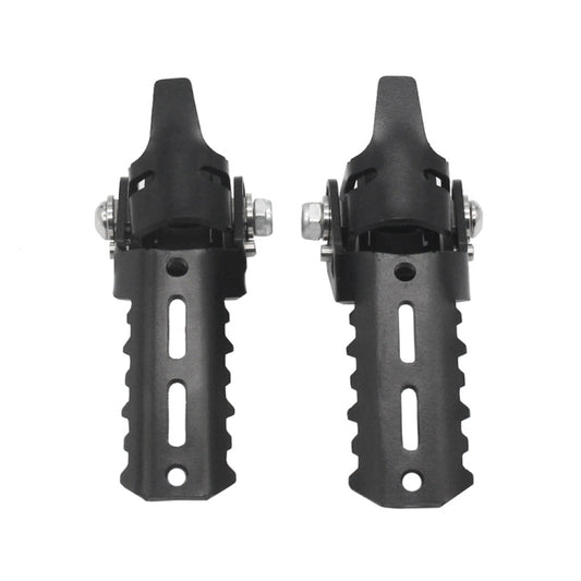 For BMW R1250GS R1200 GS ADV Motorcycle 22-25mm Front Folding Foot Pegs Footrests Clamps(Black) by buy2fix