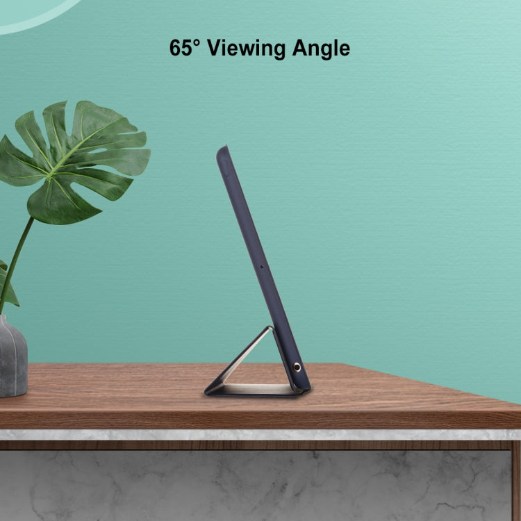 For iPad 10.2 Horizontal Flip Smart Leather Case with Three-folding Holder(Navy Blue) by buy2fix