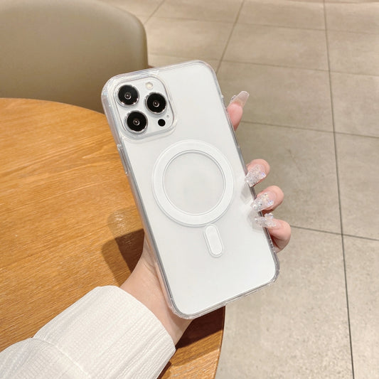 For iPhone 11 MagSafe Magnetic Clear Acrylic TPU Case(Transparent) by buy2fix