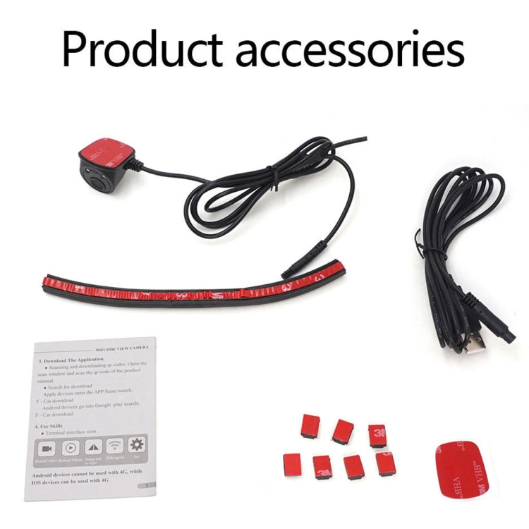 Car USB Wireless HD Wide Angle Night Vision 720P Side View Camera by buy2fix