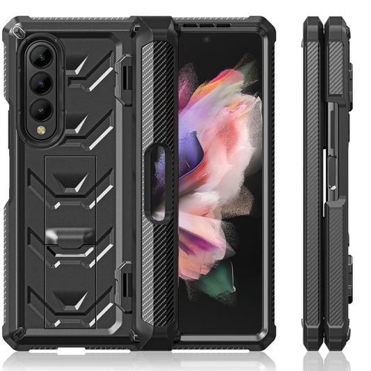 For Samsung Galaxy Z Fold3 5G Armored All-inclusive Shockproof Folding Phone Case(Black) by buy2fix