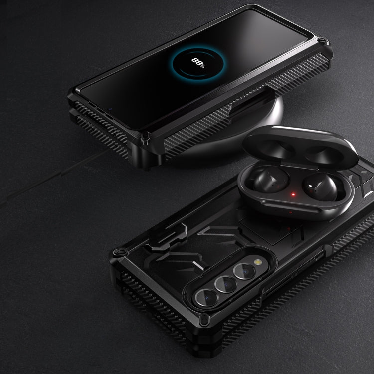 For Samsung Galaxy Z Fold3 5G Armored All-inclusive Shockproof Folding Phone Case(Black) by buy2fix