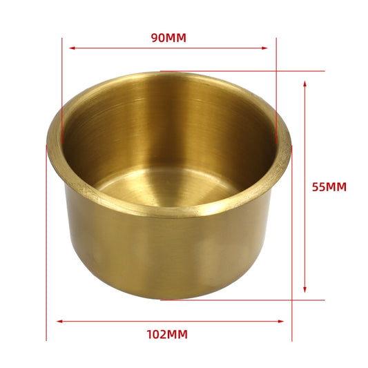 Functional Sofa RV Cup Holder Car Embedded Brass Cup Holder, Style:9x5.5cm by buy2fix