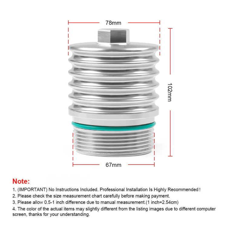 For Audi Car DSG-6 DQ250 Cool Flow Aluminum Oil Filter Housing 02E305045 by buy2fix