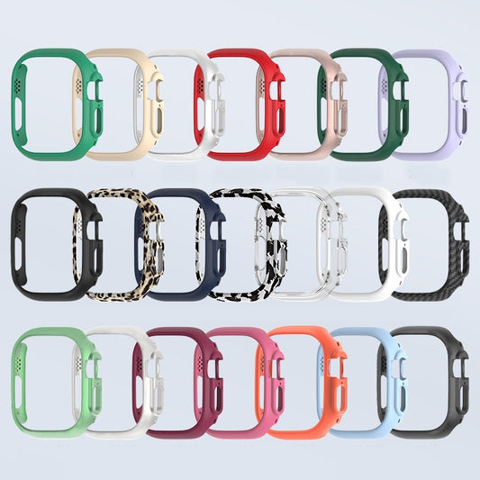 For Apple Watch Ultra 3 / 2 / 1 49mm PC Hollow Electroplating Protective Case(Transparent) by buy2fix