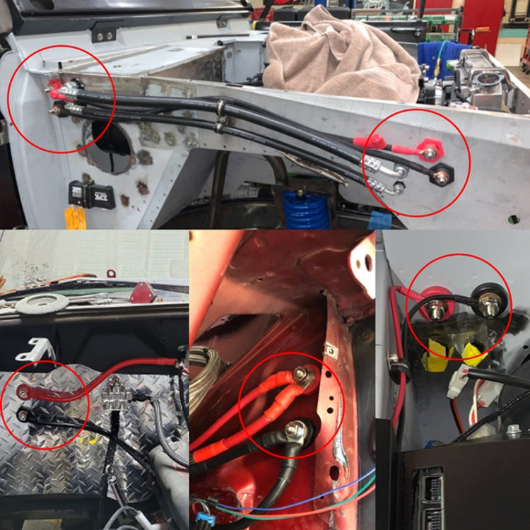 1 Pair Car Battery Charger Studs Battery Terminal Connectors by buy2fix