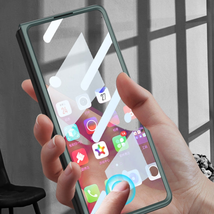 For Samsung Galaxy Z Fold4 GKK Integrated Ultra-thin Full Coverage Phone Flip Case(Mist Gold) by GKK