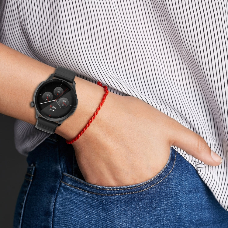 For Amazfit GTR 4 22mm Silicone Watch Band(Black) by buy2fix