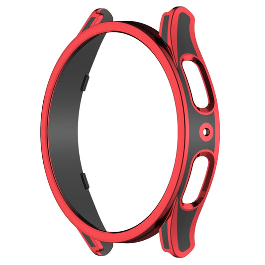 For Samsung Galaxy Watch5 40mm Hanging Sculpture Two-color Protective Watch Case with Tempered Glass Film(Red) by buy2fix