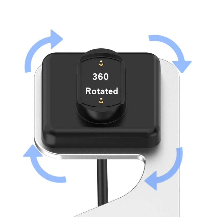 For Amazfit GTR4 / GTR4 Pro Rotatable Smart Watch Metal Charger Stand(Grey) by buy2fix