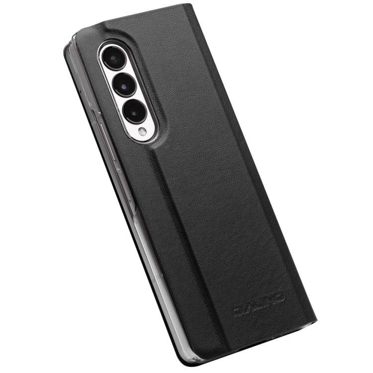 For Samsung Galaxy Z Fold3 5G/W22 5G QIALINO Ultrathin Genuine Leather Phone Case(Black) by QIALINO