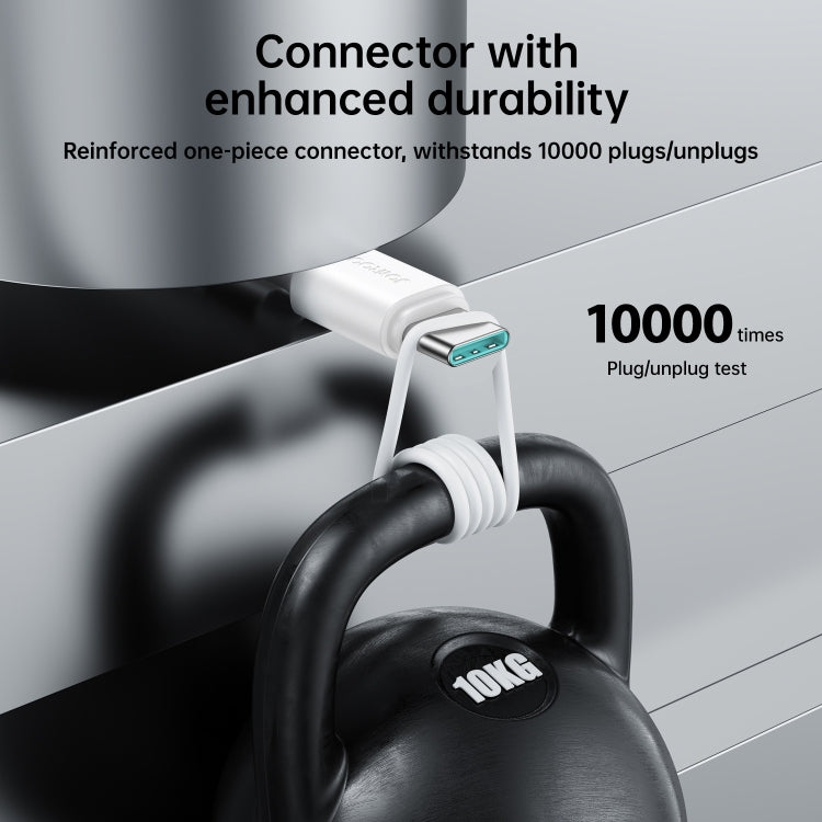 JOYROOM S-UC027A9 3A USB to USB-C/Type-C Fast Charging Data Cable, Length:0.25m(White) by JOYROOM