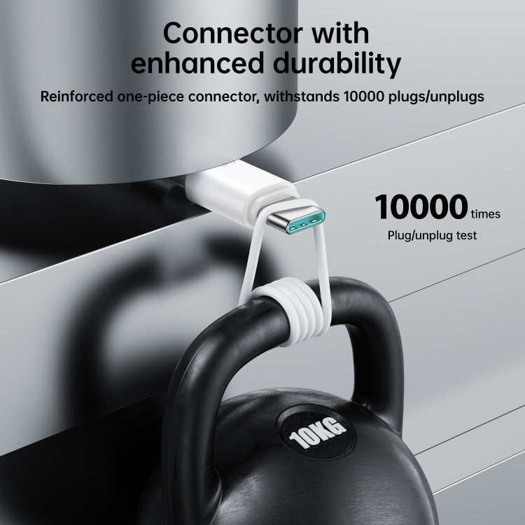 JOYROOM S-CC060A9 60W USB-C/Type-C to USB-C/Type-C Fast Charging Data Cable, Length: 1m(White) by JOYROOM