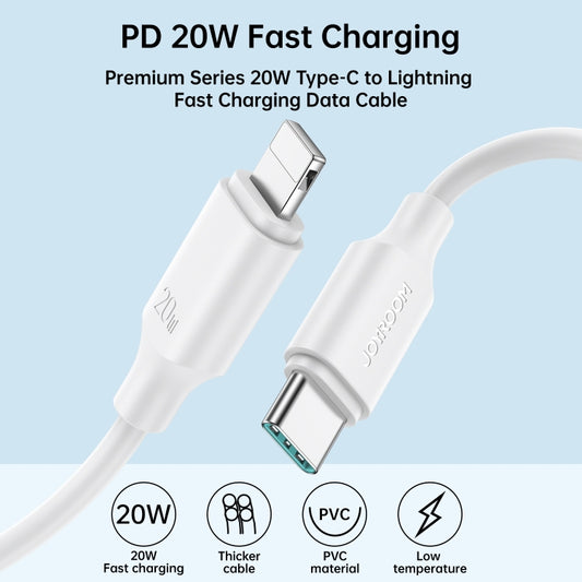 JOYROOM S-CL020A9 20W USB-C/Type-C to 8 Pin Fast Charging Data Cable, Length:1m(White) by JOYROOM