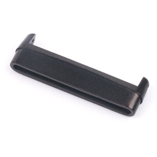 For Fitbit Versa 4 / Sense 2 1 Pair Universal Metal Watch Band Connectors(Black) by buy2fix