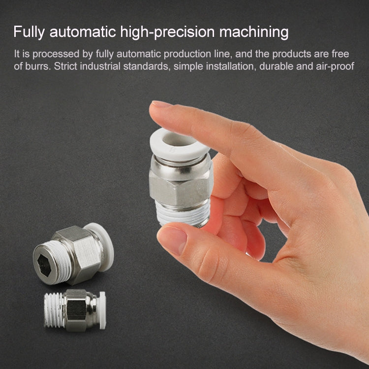PC10-02 LAIZE 2pcs PC Straight Pneumatic Quick Fitting Connector by LAIZE