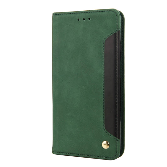 For Nothing Phone 1 Skin Feel Splicing Leather Phone Case(Green) by buy2fix