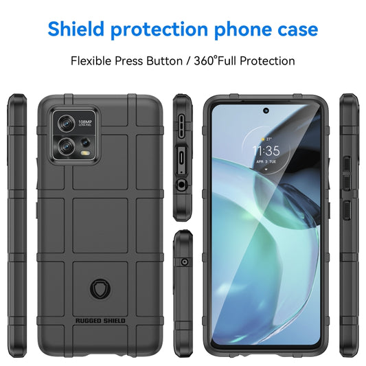 For Motorola Moto G72 Full Coverage Shockproof TPU Phone Case(Black) by buy2fix