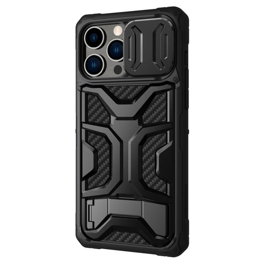 For iPhone 14 Pro Max NILLKIN Sliding Camera Cover Design TPU + PC Magnetic Phone Case(Black) by NILLKIN