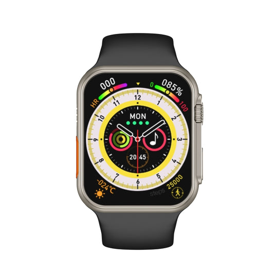 W8 Ultra 2.02 inch TFT Screen Smart Watch, IP68 Waterproof Support Heart Rate & Blood Oxygen Monitoring / Multiple Sports Modes(Black) by buy2fix