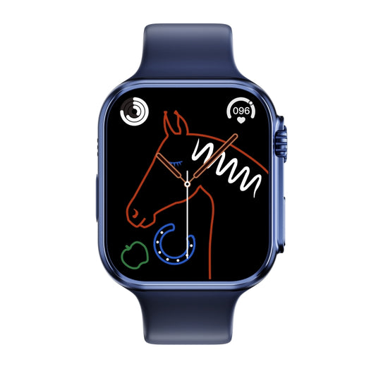 WS8 Plus 2.0 inch IPS Full Touch Screen Smart Watch, IP68 Waterproof Support Heart Rate & Blood Oxygen Monitoring / Sports Modes(Blue) by buy2fix