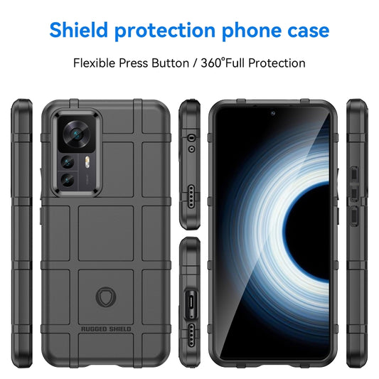 For Xiaomi 12T / Xiaomi 12T Pro / Redmi K50 Ultra Full Coverage Shockproof TPU Phone Case(Black) by buy2fix