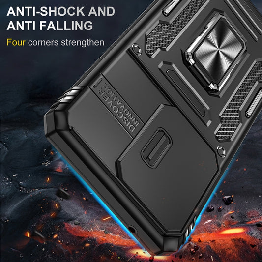 For Samsung Galaxy S20 Ultra Armor PC + TPU Camera Shield Phone Case(Black) by buy2fix