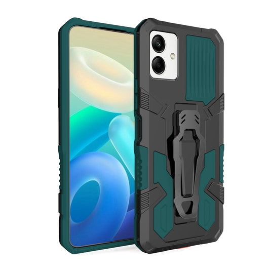 For Samsung Galaxy A04 Armor Warrior Shockproof PC + TPU Phone Case(Army Green) - Galaxy Phone Cases by buy2fix | Online Shopping UK | buy2fix