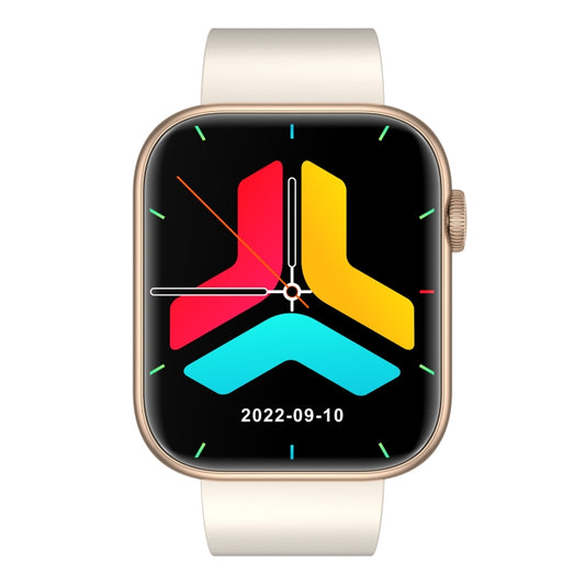 QX7 1.85 inch TFT Screen Smart Watch, Support Bluetooth Call / Hearth Monitoring / 100+ Sports Modes(Beige Gold) by buy2fix